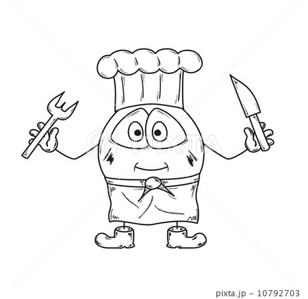 emoticon cook sketch 10792703