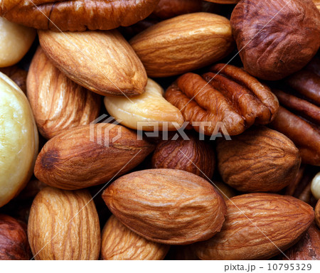 Background texture of assorted mixed nuts 10795329