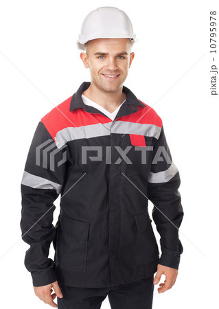 Portrait of young smiling engineer 10795978