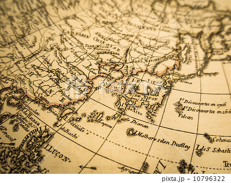 古地図 東アジアの写真素材