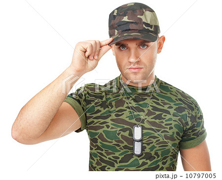 Portrait of young army soldier Portrait of young army soldier 10797005