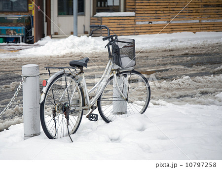 Bicycle in the snow Bicycle in the snow 10797258