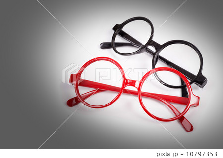 red and black glasses with lighting effect red and black glasses with lighting effect 10797353