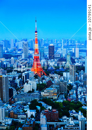 Tokyo tower as seen with skyline 10799141