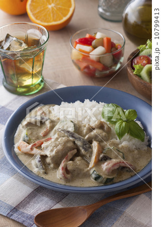 夏野菜グリーンカレー 10799413