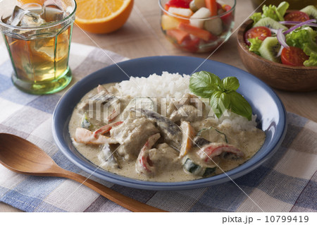 夏野菜グリーンカレー 10799419