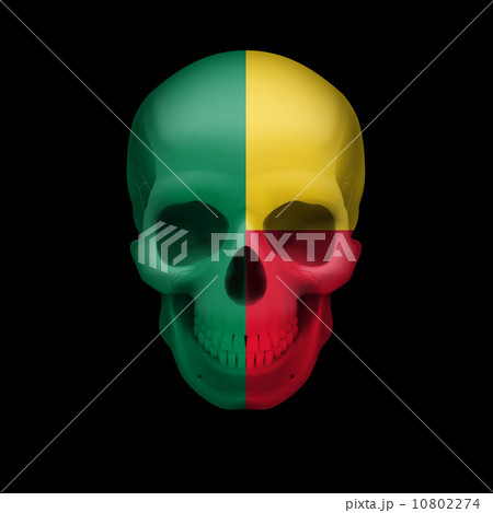 Beninois flag skull 10802274