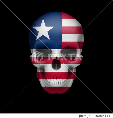 Liberian flag skull 10802343