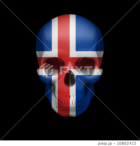 Icelandic flag skull Icelandic flag skull 10802415