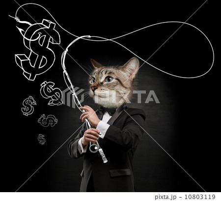 Business man cat head 10803119