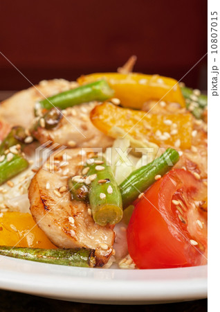 Warm salad with chicken Warm salad with chicken 10807015