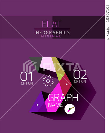 Vector flat design infographics concept 10807102