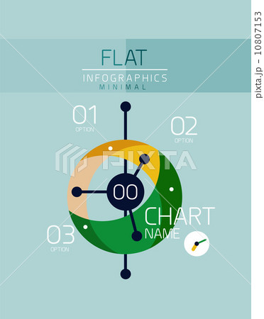 Vector flat design infographics concept 10807153