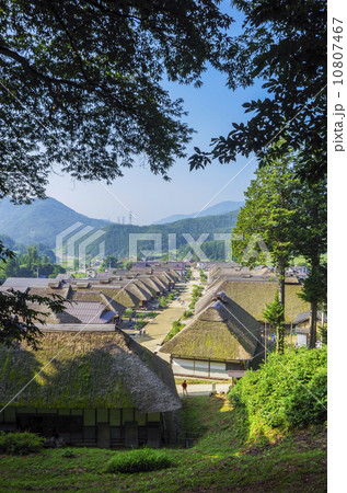 福島県、大内宿の風景 10807467