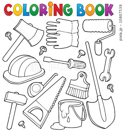 Coloring book tools theme 1 10807539