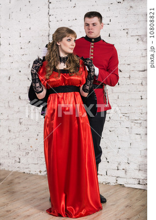 Portrait of a soldier and woman Portrait of a soldier and woman 10808821