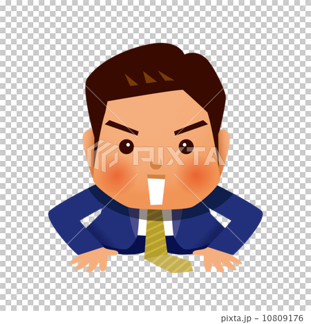 A businessman who says regularly and greets 10809176