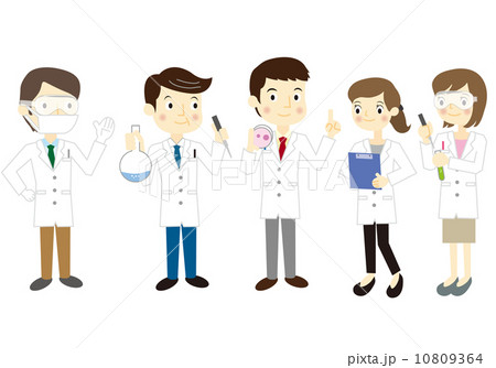 研究チームのイラスト素材