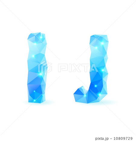 Blue polygonal font Blue polygonal font 10809729