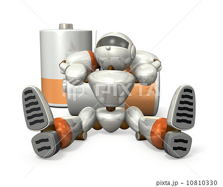 休憩するロボット 10810330