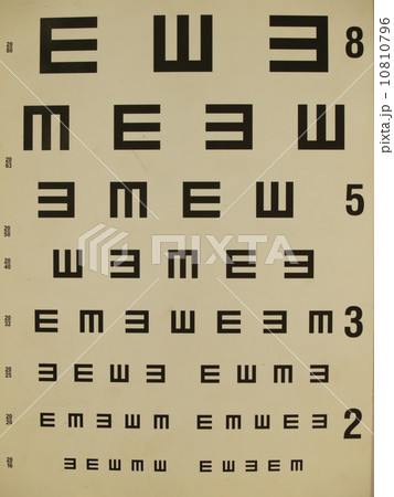 Eye test chart 10810796