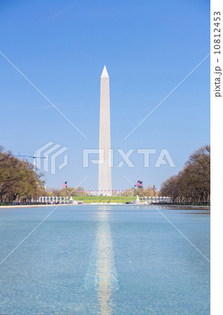Washington Monument in new reflecting pool 10812453