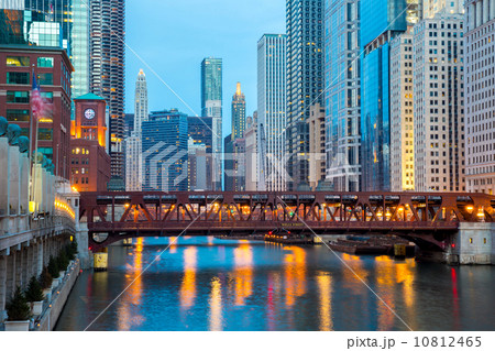 Chicago downtown and River Chicago downtown and River 10812465