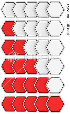 Hexagon rating set 10812853