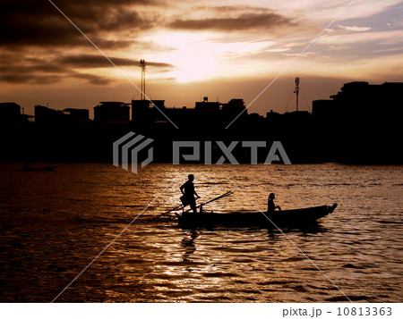 メコンデルタの夕日 メコンデルタの夕日 10813363