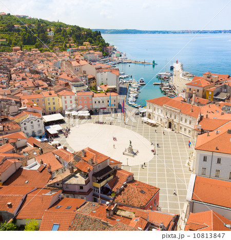 Picturesque old town Piran, Slovenia. 10813847