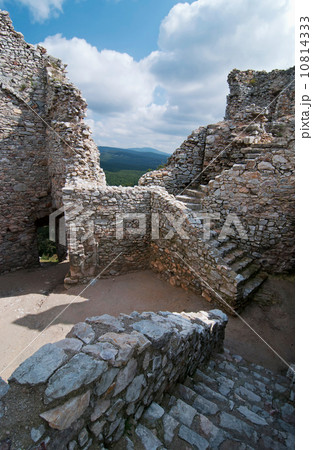 Stairs in ruin of castle Hrusov Stairs in ruin of castle Hrusov 10814333