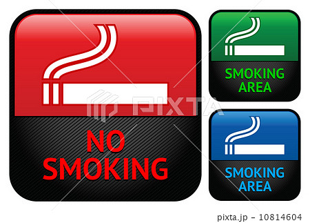 Labels set - No smoking area stickers 10814604