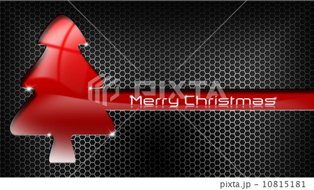 Technological Red Christmas Tree 10815181