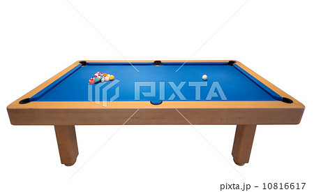 Billiard table with balls for the game. On a white background. Billiard table with balls for the game. On a white background. 10816617