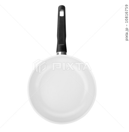 Modern frying pan for pancakes. On a white background. 10816759