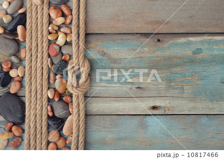 Sea stones with rope 10817466