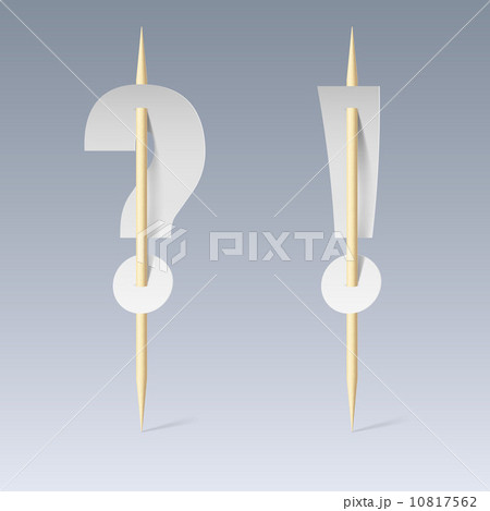 Paper font on toothpicks Paper font on toothpicks 10817562