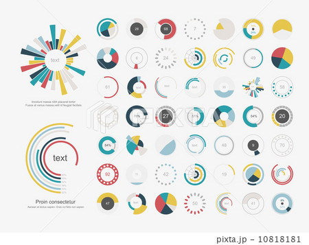 Infographic Elements.Pie chart set icon. 10818181