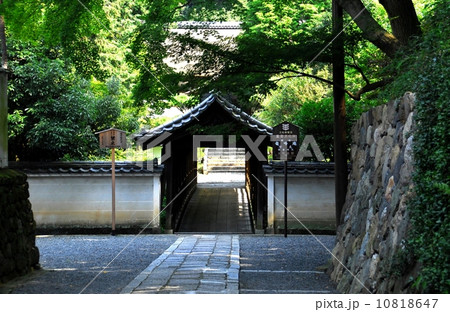 京都龍吟庵の総門風景 10818647