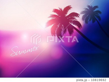 Paradise Island-Palm Tree Sunset  10819692