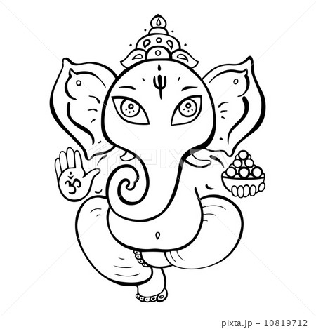 Hindu God Ganesha. Hindu God Ganesha. 10819712