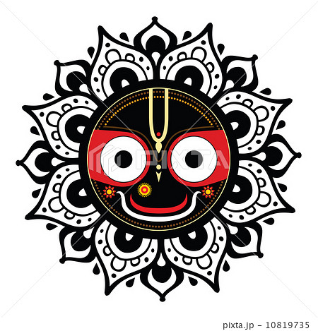 High Resolution Indian God Lord Jagannath Digital Images Stock Illustration  | Adobe Stock