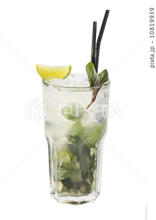 alcoholic cocktail in a glass glass on a white background 10819939