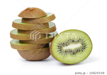 fresh ripe kiwi fruit slices in stack fresh ripe kiwi fruit slices in stack 10820549
