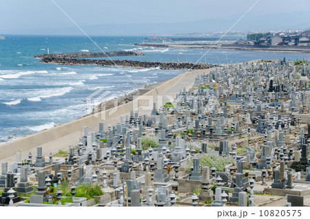 花見潟墓地 の写真素材