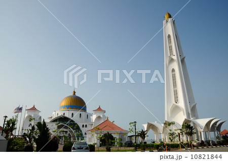 Malacca Straits Mosque (Masjid Selat Melaka) in Malacca 10821844
