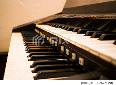 Vintage musical instrument piano keyboard Vintage musical instrument piano keyboard 10824396