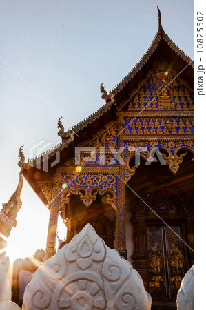 Ancient buddhist temple in northern thailand with sun light Ancient buddhist temple in northern thailand with sun light 10825502