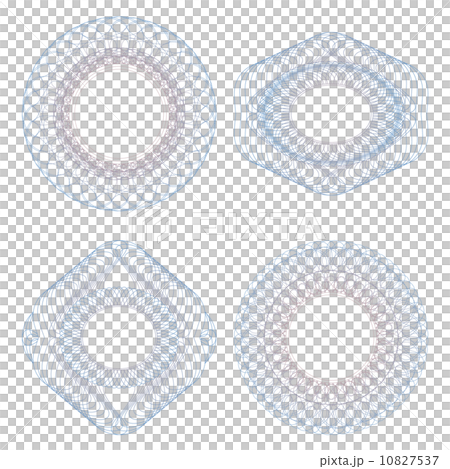 Set of guilloche vignettes 10827537