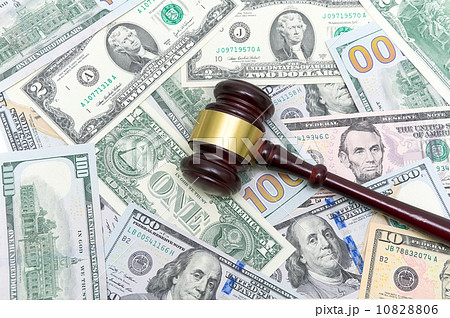 gavel is on the U.S. dollar different denominations gavel is on the U.S. dollar different denominations 10828806
